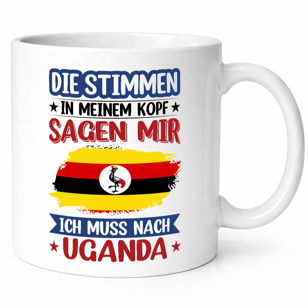 Uganda | Urlaub Stimmen in meinem Kopf Traumland v2 lustig Humor Geschenkidee