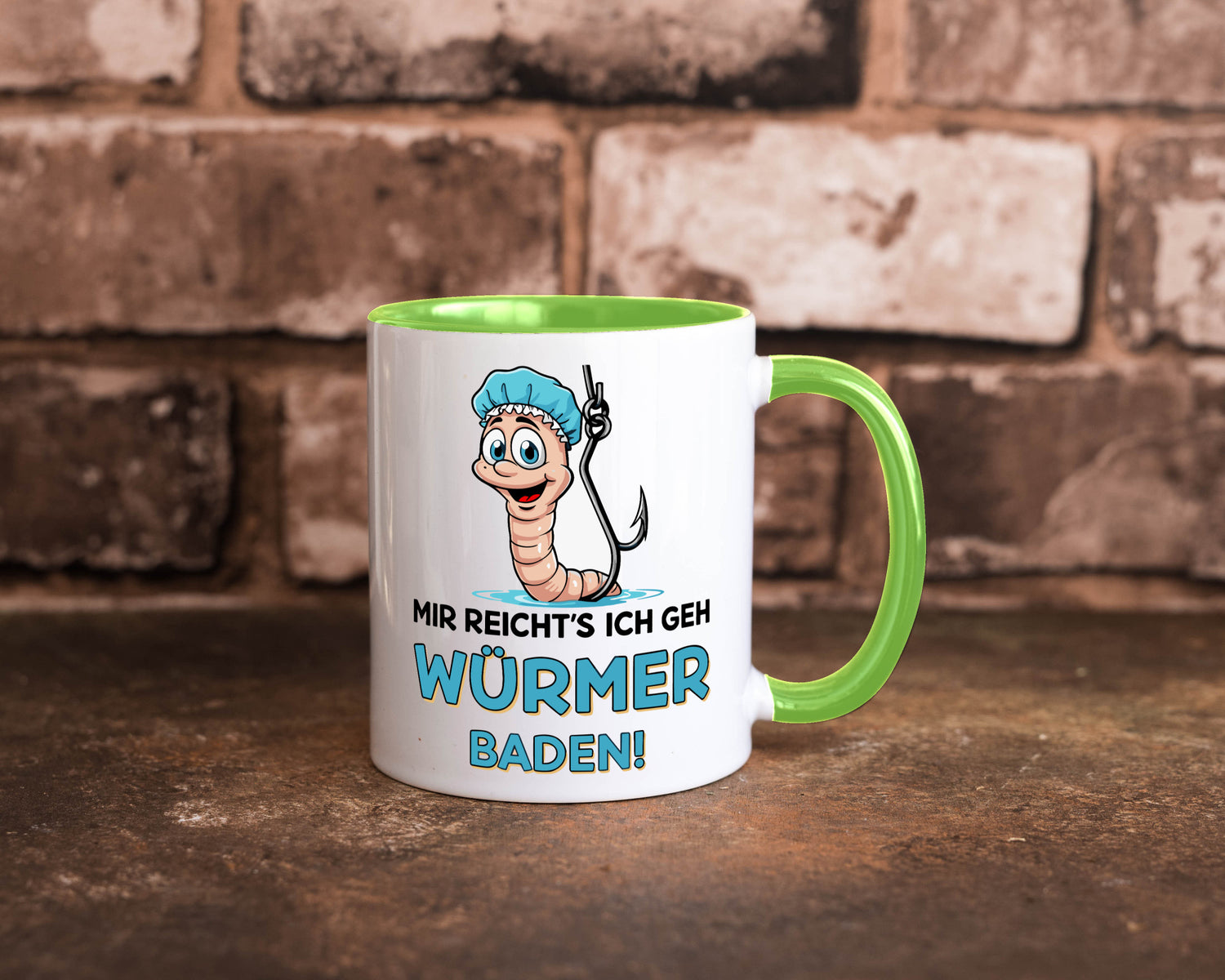 Mir reichts ich geh Würmer Baden | Angler Angeln Geschenk Humor Geschenkidee