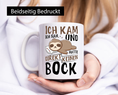 Ich hatte keinen Bock | Faultier Büro Arbeit Geschenk Kollegen lustiger Spruch