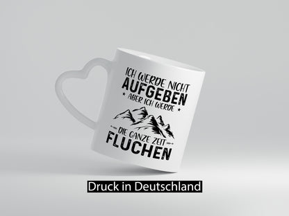 Nicht aufgeben, fluchen | Berge Sternen| Pfeile Geschenk Humor Geschenkidee