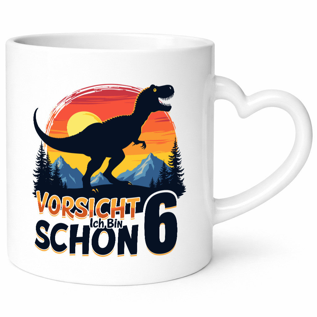 6. Geburtstag | 6 Jahre Dinosaurier Geschenkidee Humor Tasse