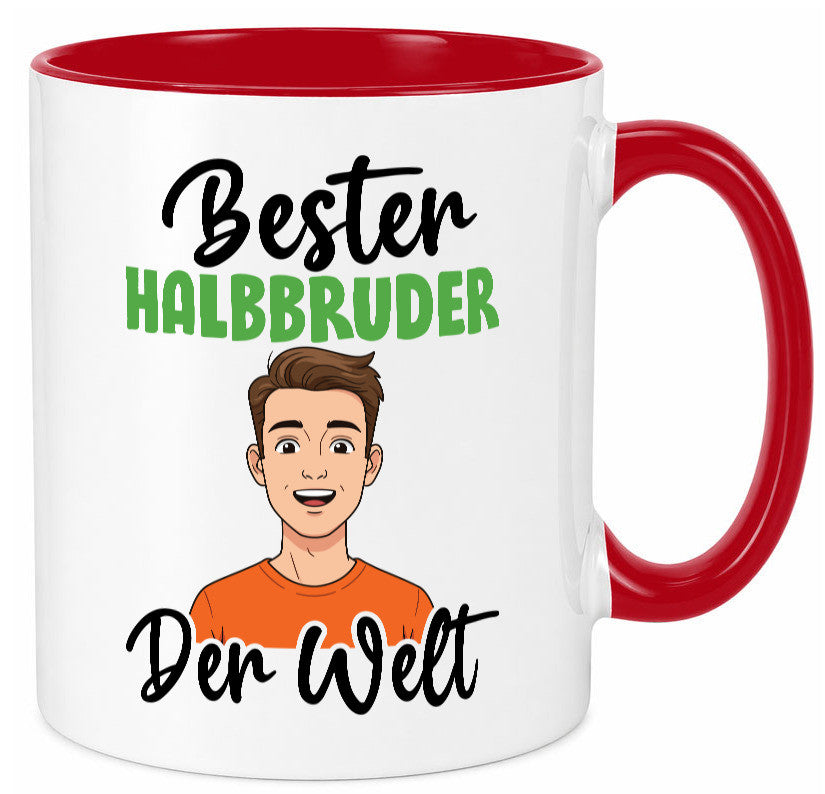 Bester Halb Bruder | Stiefvater Humor Familie Geschenkidee Tasse