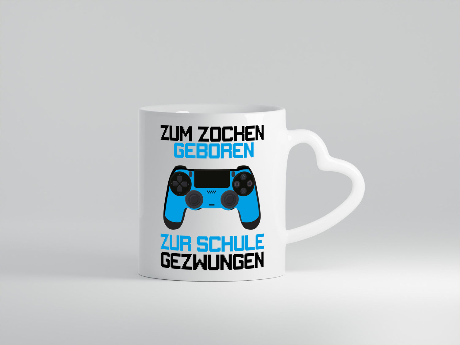 Zum zocken geboren zur Schule gezwungen lustiger Spruch Geschenk Humor