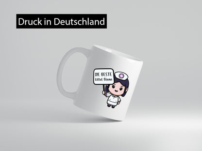 Die beste Kittel Biene | Krankenschwester Schild Geschenkidee Humor Tasse