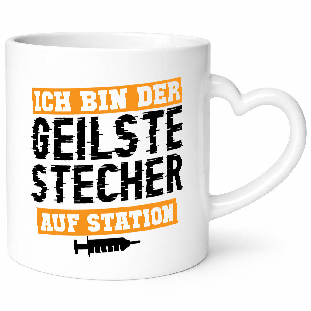 Ich bin der Geilste Stecher auf Station | Krankenhaus Geschenkidee Humor Tasse