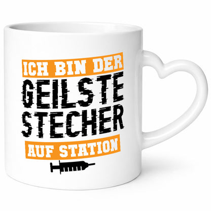 Ich bin der Geilste Stecher auf Station | Krankenhaus Geschenkidee Humor Tasse
