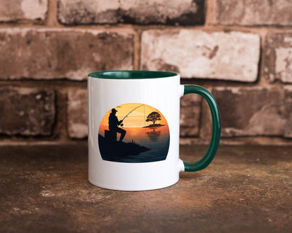 Angler | Sonnenuntergang Fischer Fische Angeln v2 Geschenk Humor Geschenkidee