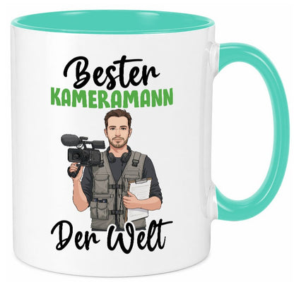 Bester Kameramann | Kamera v2 lustig Humor Geschenkidee Geschenk Tasse