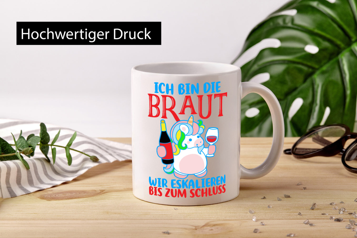 Junggesellinnenabschied | JGA Braut Einhorn Eskalation v2 lustig Humor