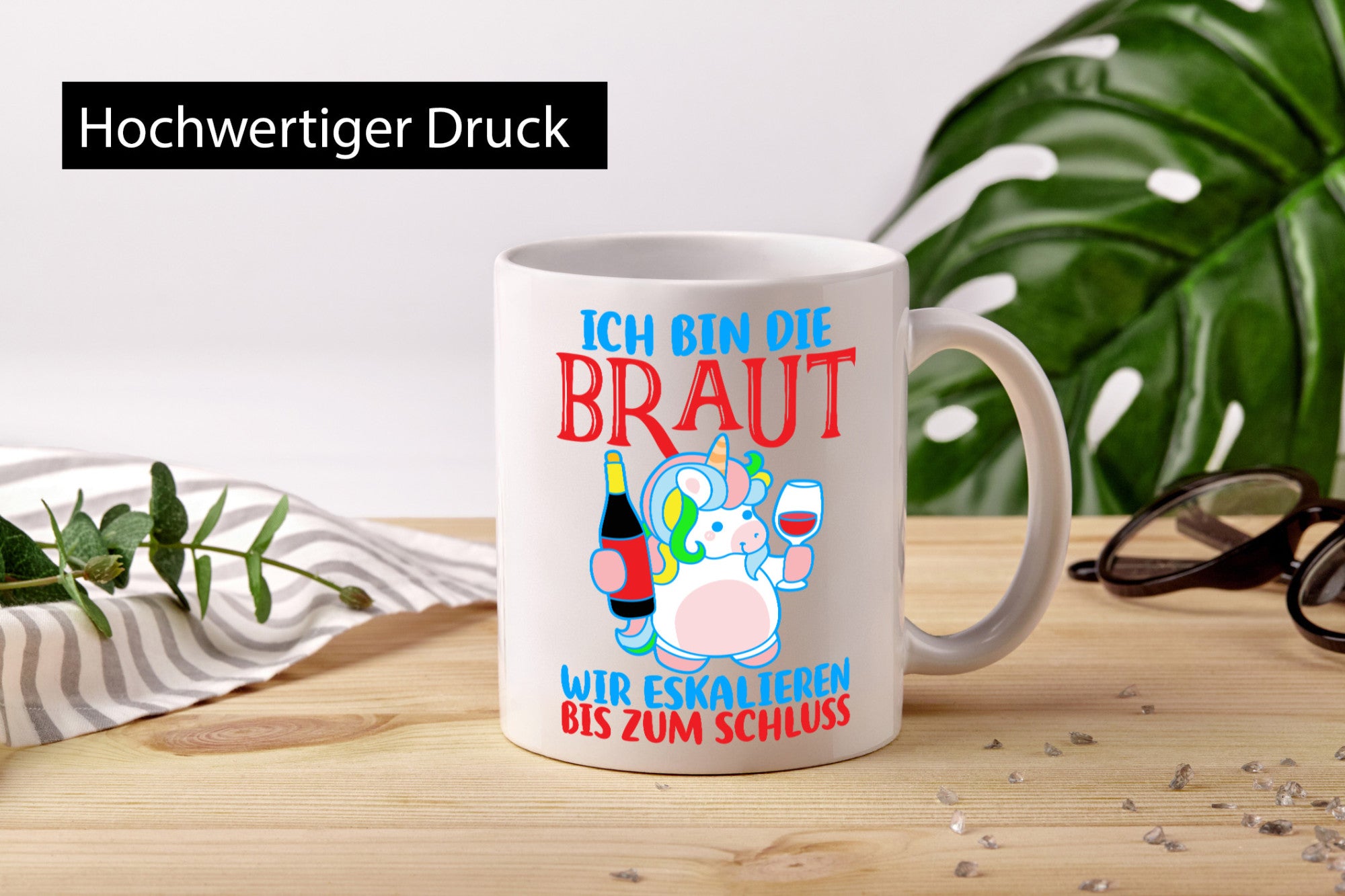 Junggesellinnenabschied | JGA Braut Einhorn Eskalation v2 lustig Humor