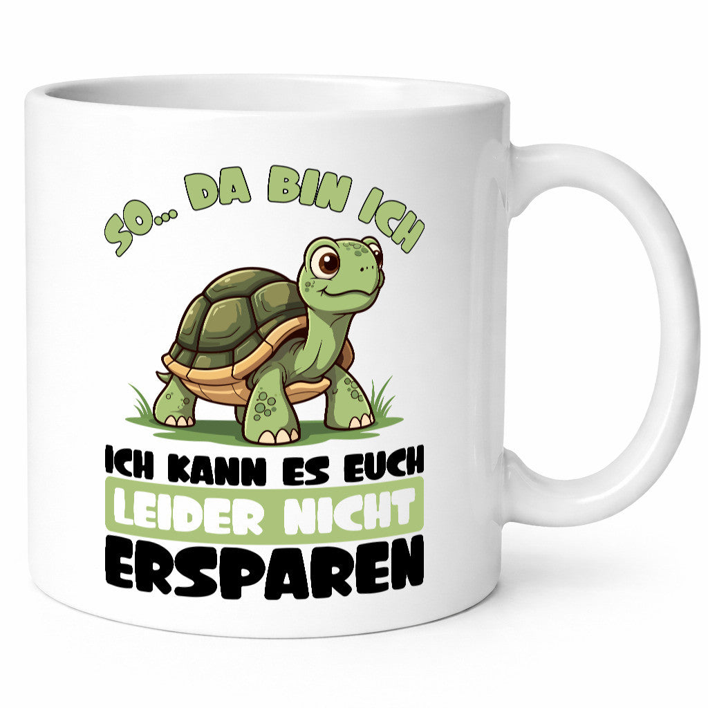 Bin ich kann es euch leider nicht ersparen | Schildkröte lustig Humor