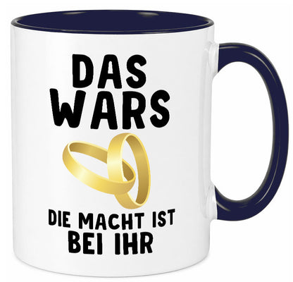 Die macht ist bei ihr | Hochzeit Tasse Ehemann Ehe Geschenk Humor Geschenkidee