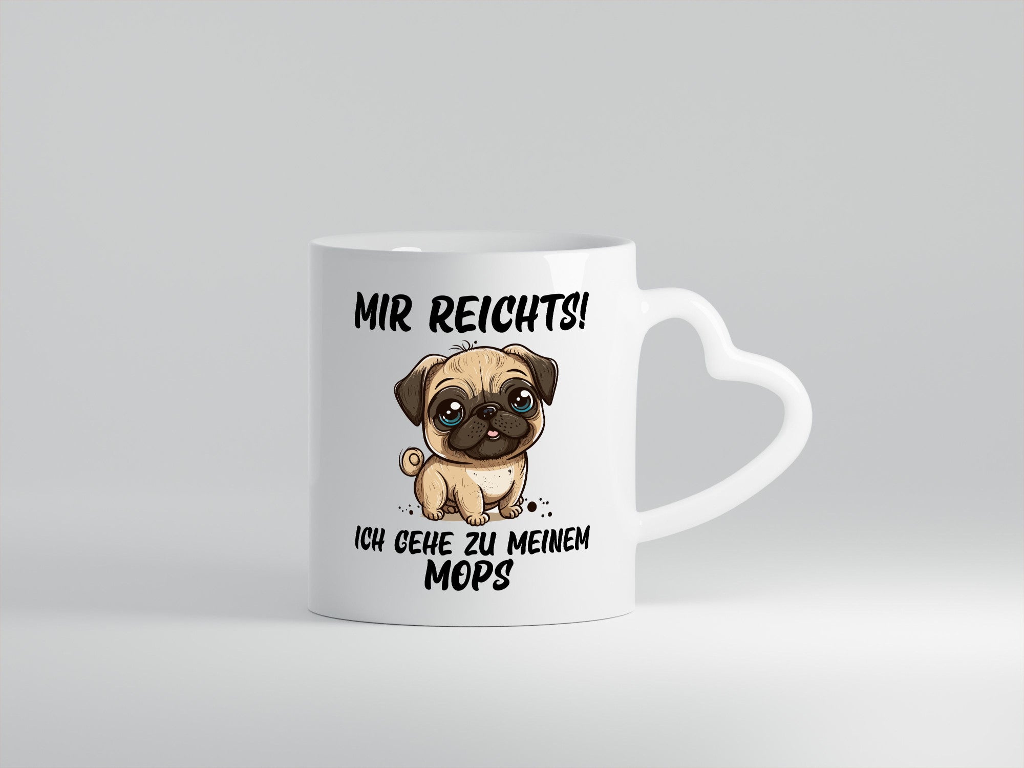 Ich geh zu meinem Mops | Hund lustiger Spruch Geschenk Tierliebhaber Humor Tasse
