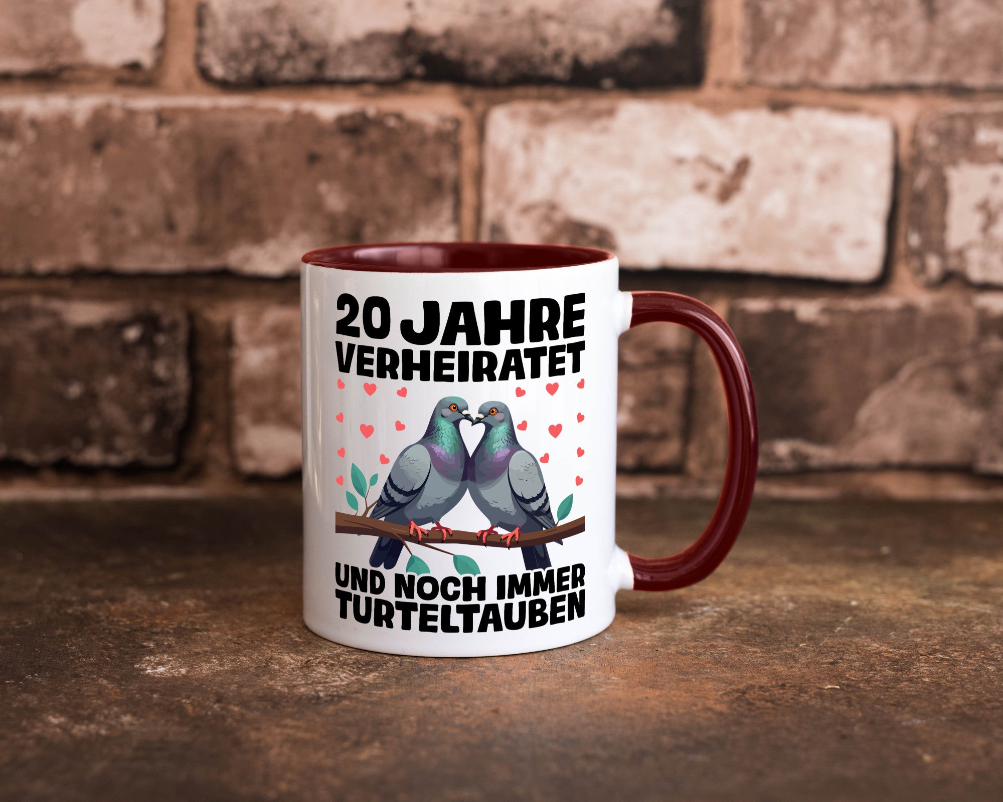 20 Jahre verheiratet | Turteltauben Ehe Ehepaar lustig Humor Geschenkidee