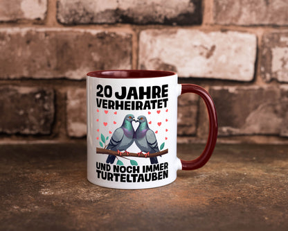 20 Jahre verheiratet | Turteltauben Ehe Ehepaar lustig Humor Geschenkidee