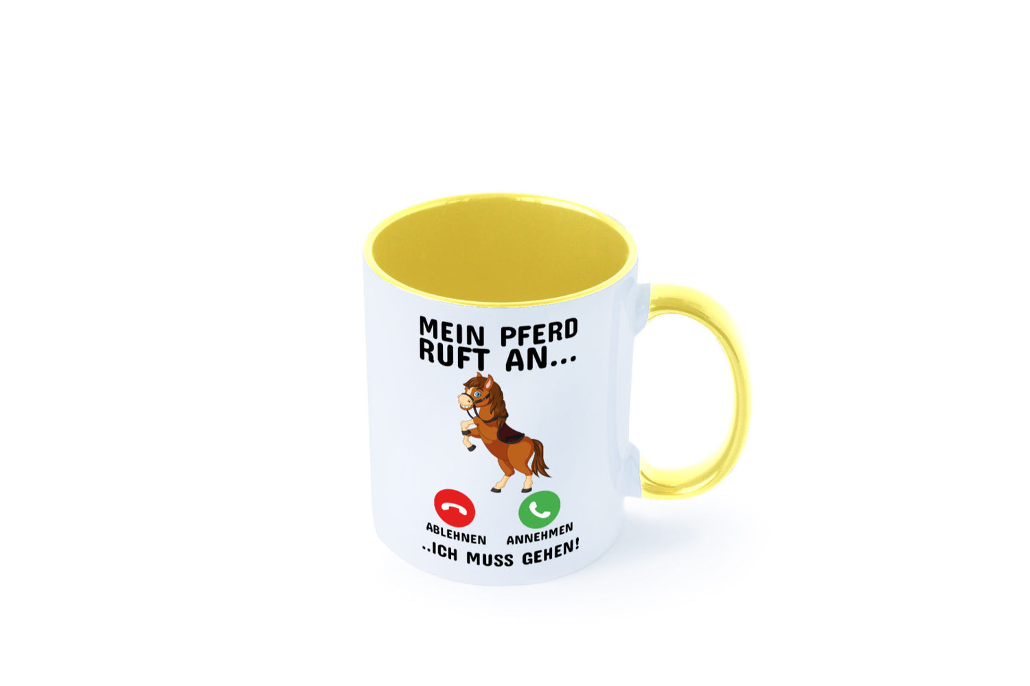 Mein Pferd ruft an Humor Geschenkidee Tasse