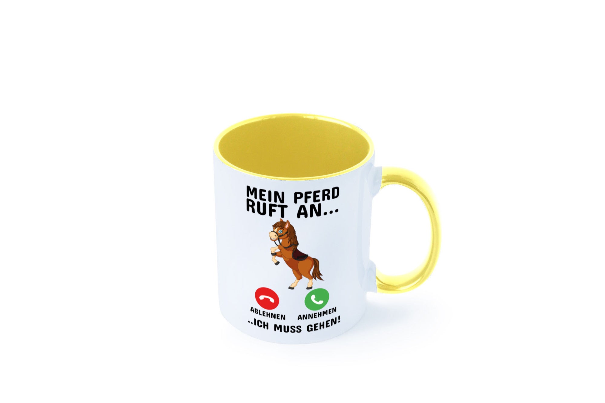 Mein Pferd ruft an Humor Geschenkidee Tasse