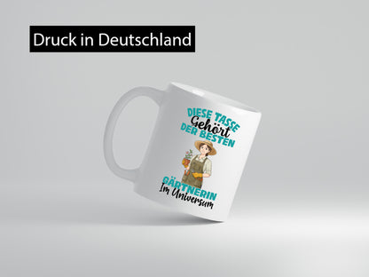 Im Universum: Gärtnerin | Gartenbau Humor Geschenkidee Tasse
