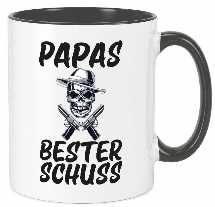 Papas bester schuss | Vatertag Papa der Welt Humor Familie Geschenkidee Tasse