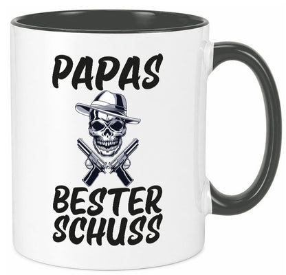 Papas bester schuss | Vatertag Papa der Welt Humor Familie Geschenkidee Tasse