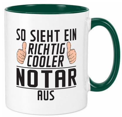 Richtig Cooler Notar | Jurist lustig Humor Geschenkidee Geschenk Tasse