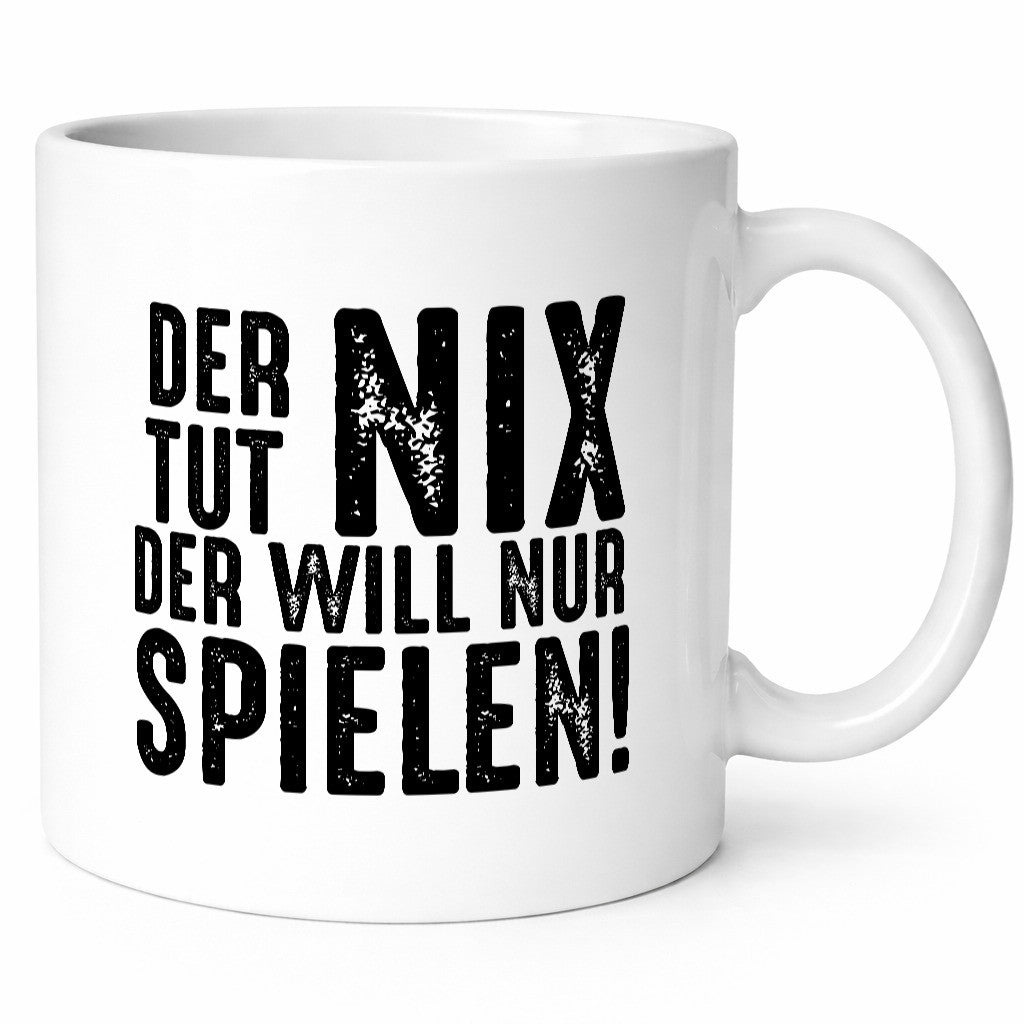 Der tut nix will nur Spielen | lustig Humor Geschenkidee Geschenk Tasse