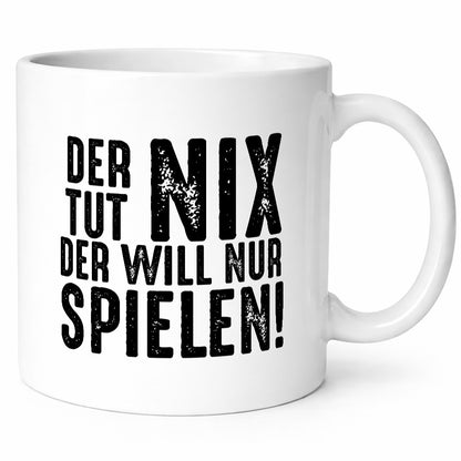 Der tut nix will nur Spielen | lustig Humor Geschenkidee Geschenk Tasse