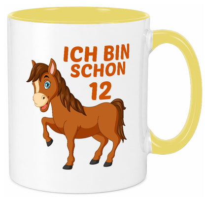 12. Geburtstag | Ich bin schon 12 Pferde Pony Geschenkidee Humor Tasse