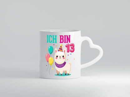 13. Geburtstag | 13 Jahre Lama Alpaka Humor Geschenkidee Tasse