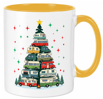 Camper | Camping Weihnachten Fahrzeuge Baumlichter v2 lustig Humor Geschenkidee