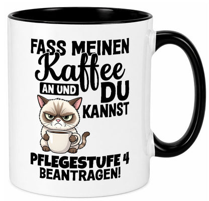 Fass meinen Kaffee an | Pflegestufe 4 Krankenschwester v3 Geschenkidee Humor