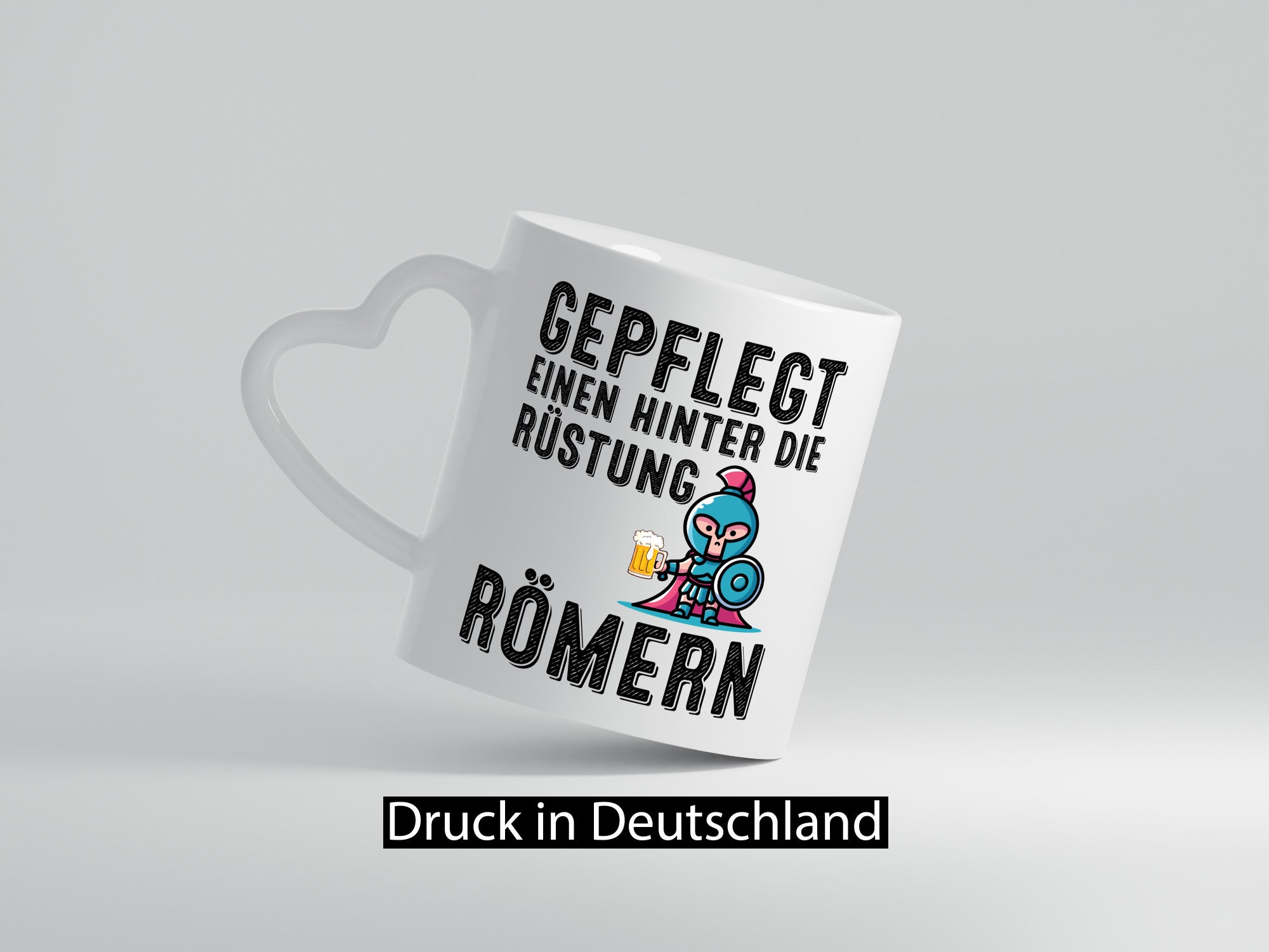 Gepflegt einen hinter die Rüstung römern | Bier lustiger Spruch Geschenk Humor