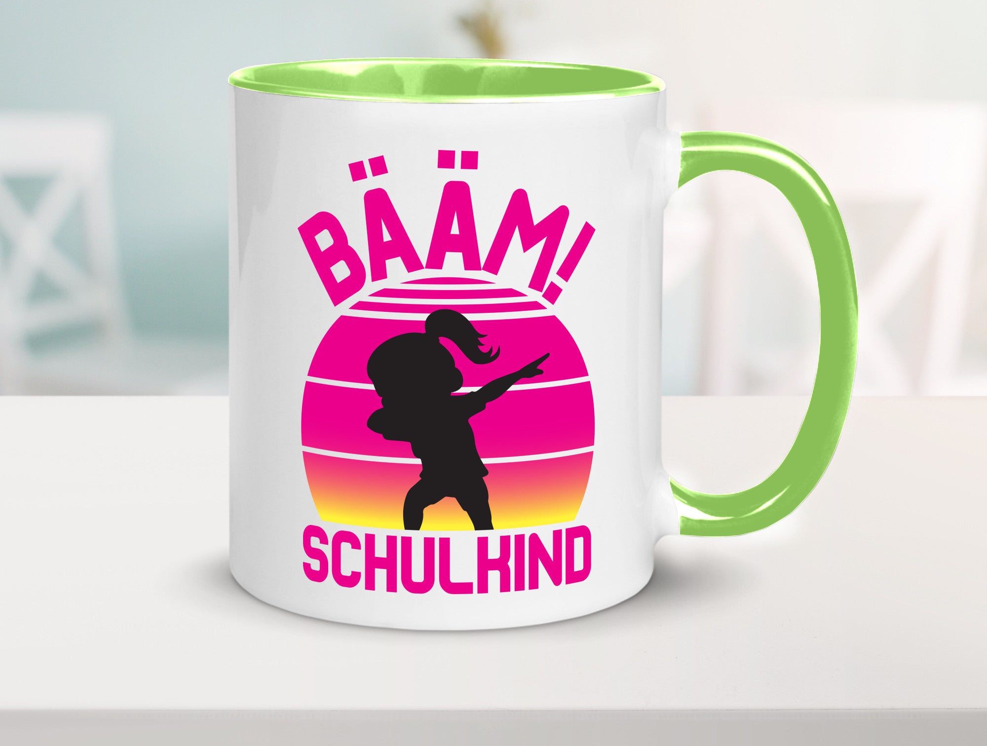 Bääm Schulkind | Einschuldung Schulanfang Geschenkidee Humor Tasse