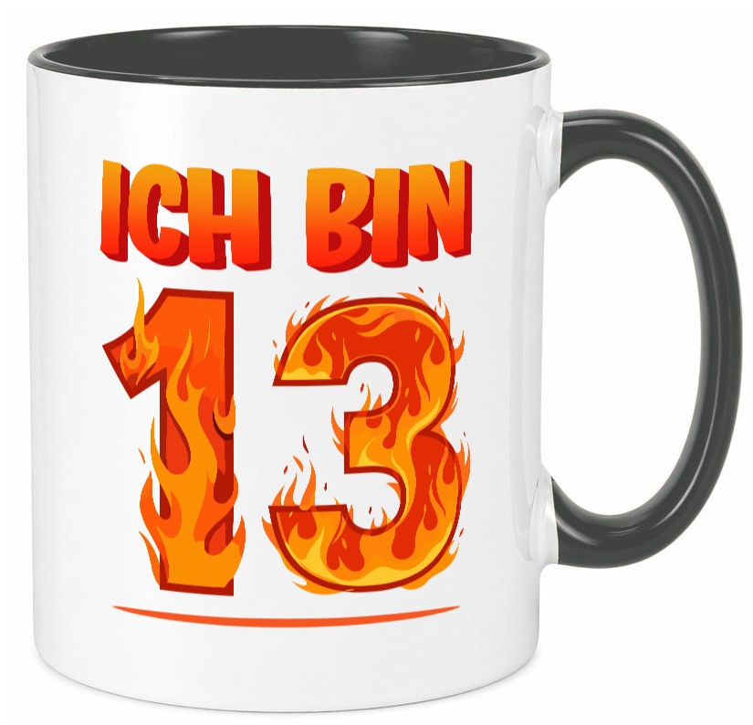 13. Geburtstag | 13 Jahre Drache lustiger Spruch Geschenk Geschenkidee Tasse