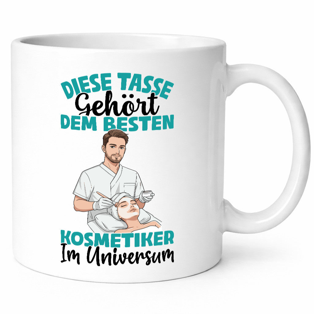 Im Universum: Kosmetiker | Kosmetik Stylist Geschenkidee Humor Tasse