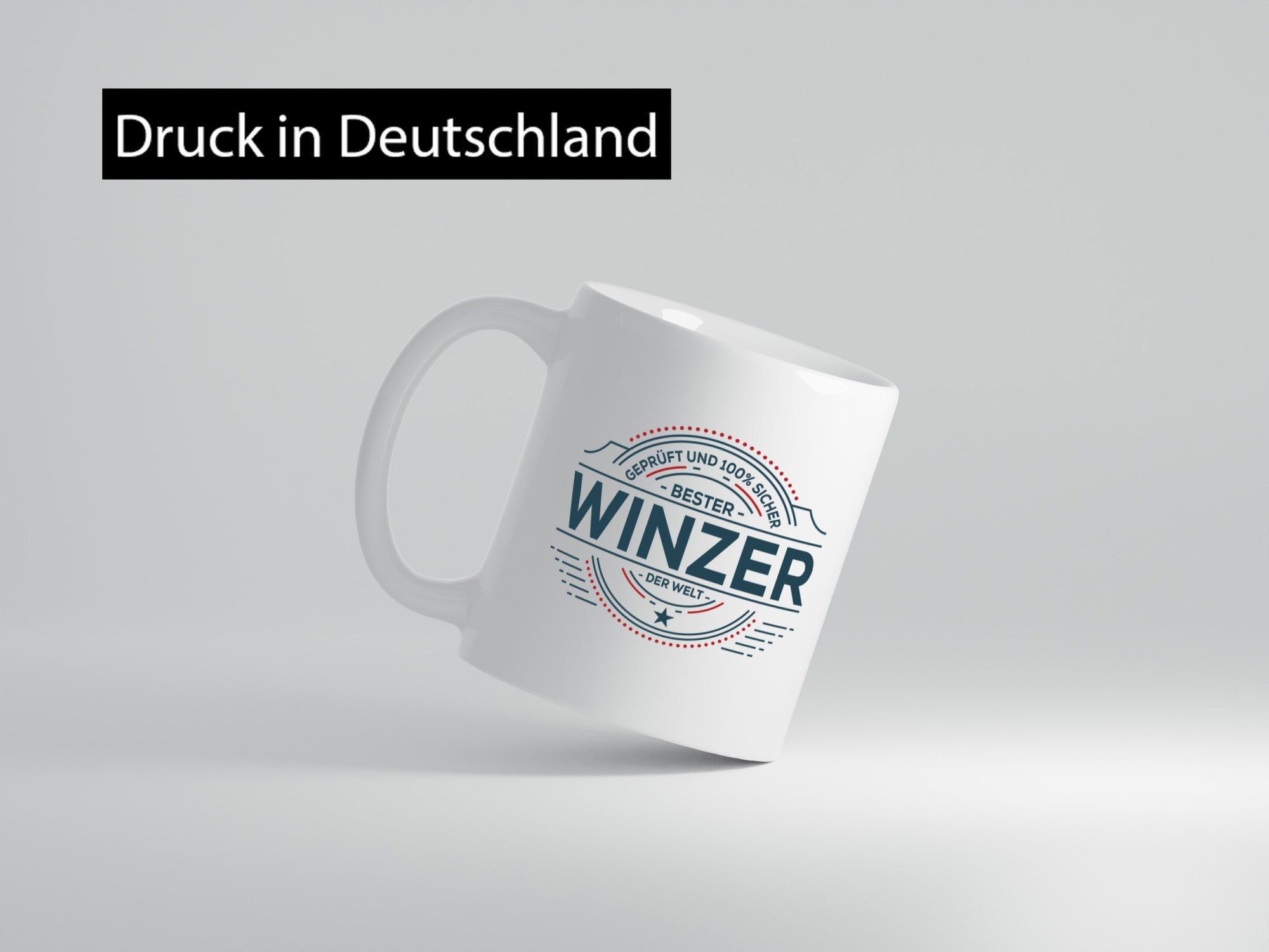 Geprüft und sicher: Winzer | Weinbauer Wein lustig Humor Geschenkidee Geschenk