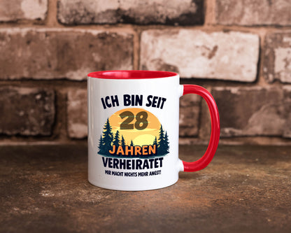 Ich bin Verheiratet | 28. Hochzeitstag Ehepaar v2 lustiger Spruch Geschenk