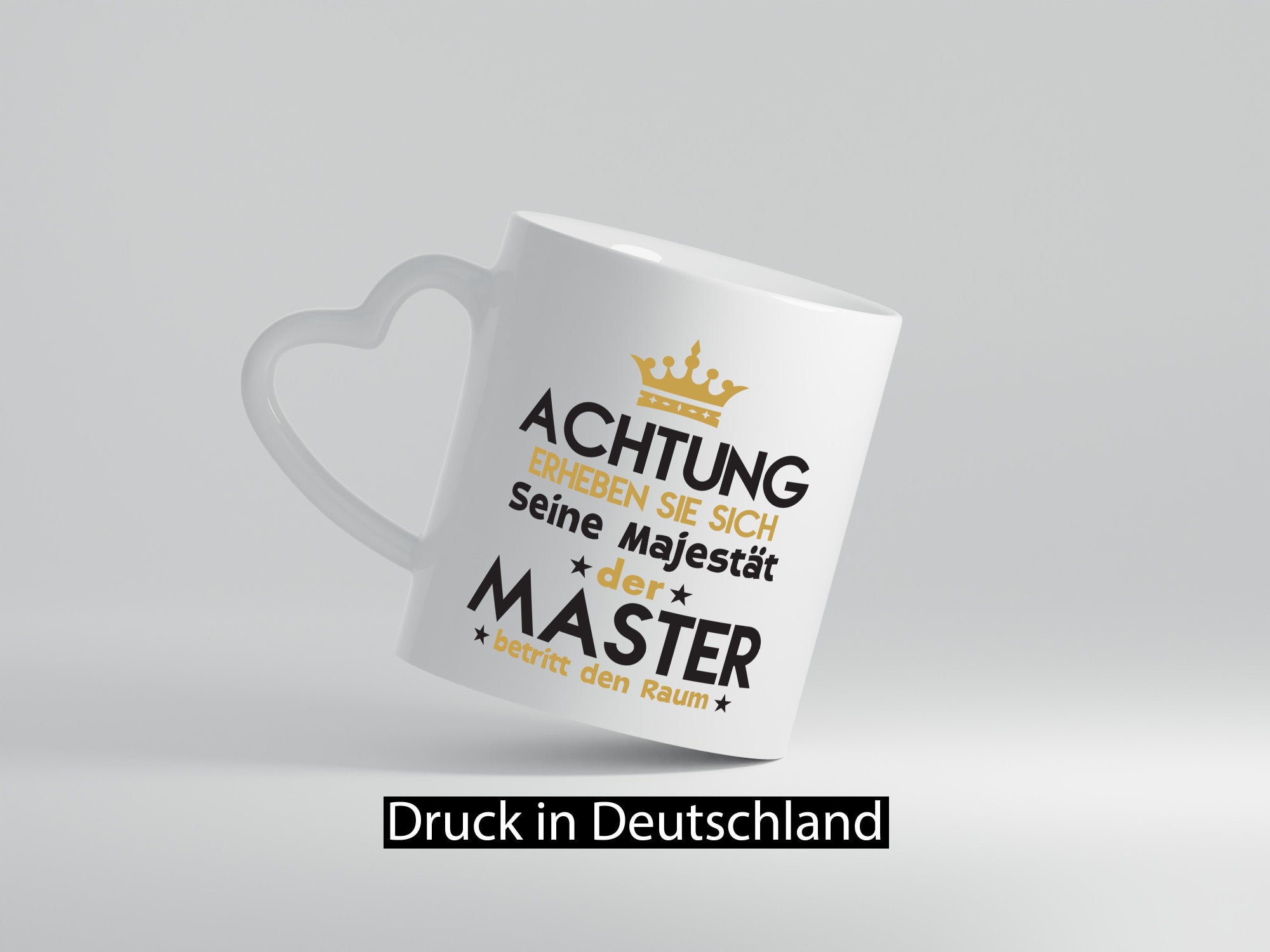 Seine Majestät Master | Universität Student lustiger Spruch Geschenk Humor