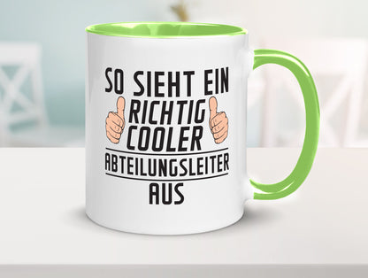 Richtig Cooler Abteilungsleiter| Führungskraft lustiger Spruch Geschenk Humor