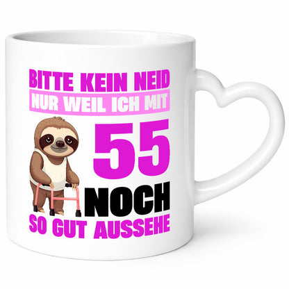 55. Geburtstag | Bitte kein neid Faultier 55 Jahre lustig Geschenkidee Geschenk