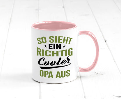 So sieht ein richtig Cooler Opa aus | Großvater Geschenkidee Familie Humor Tasse