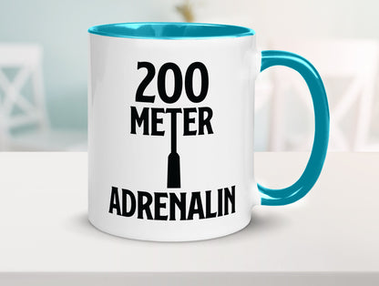 200 Meter Adrenalin v2 lustig Humor Geschenkidee Geschenk Tasse
