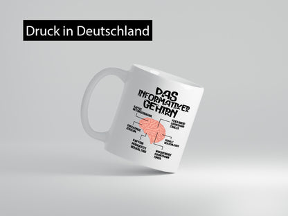 Das Informatiker Gehirn Humor Geschenkidee Tasse
