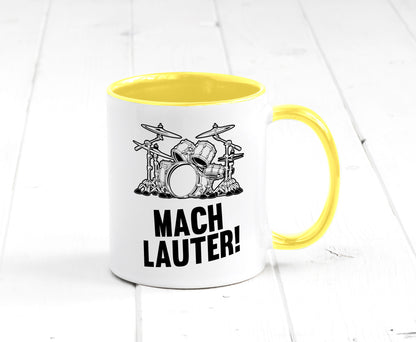 Mach lauter | Schlagzeug Band Musiker Geschenkidee Humor Tasse