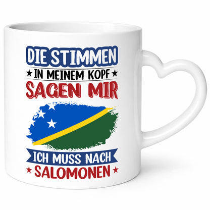 Salomonen | Urlaub Stimmen in meinem Kopf Traumland v2 Humor Geschenkidee Tasse