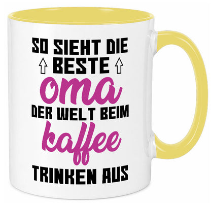 Beste Oma der Welt | Großmutter Tasse lustiger Spruch Geschenk Familie