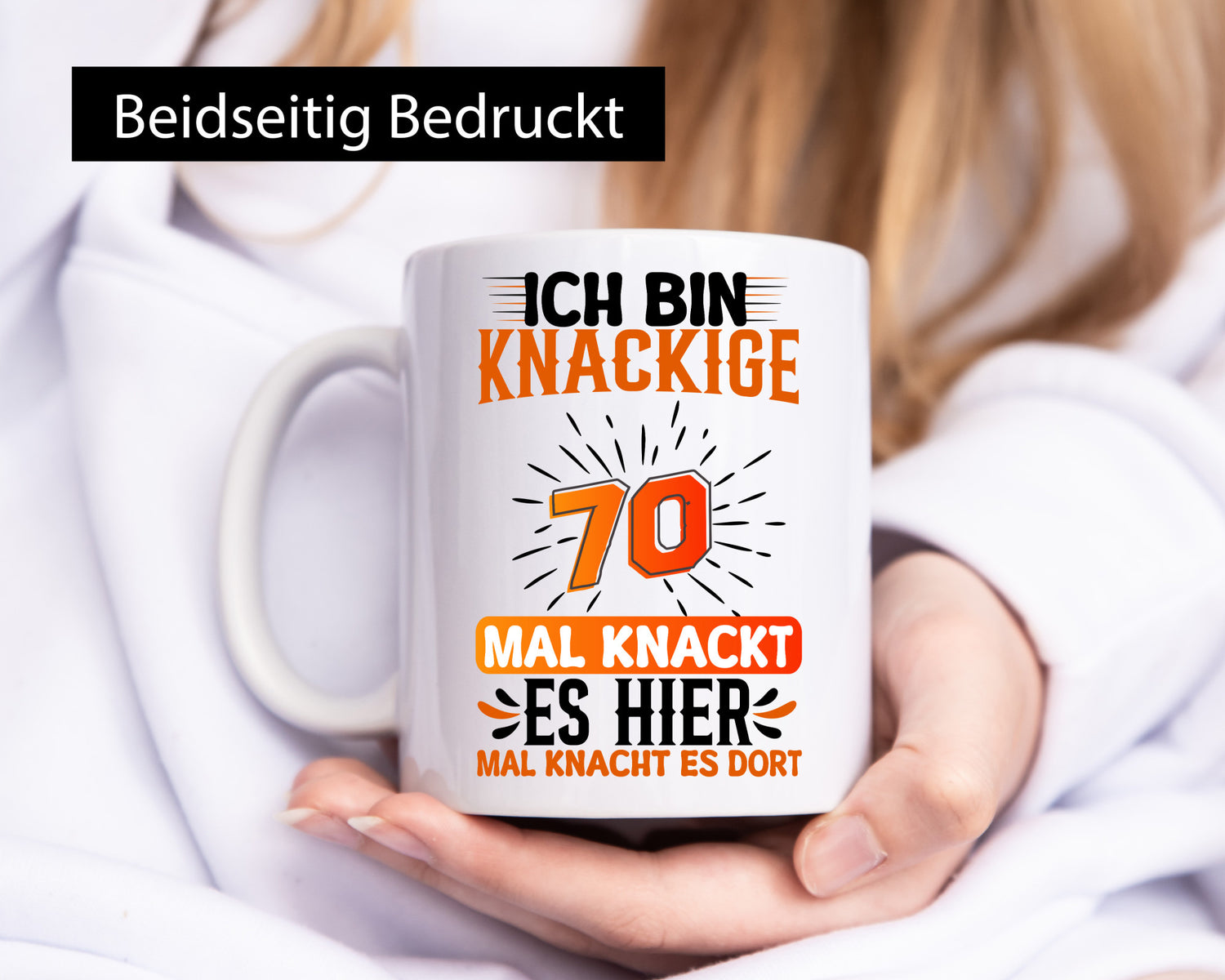 70. Geburtstag | Knackige 70 Rentner lustig Ruhestand Jubiläum Geschenk Tasse