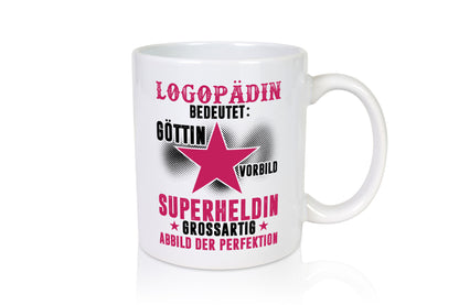 Bedeutung von Logopädin | Sprachtherapie lustiger Spruch Geschenk Humor