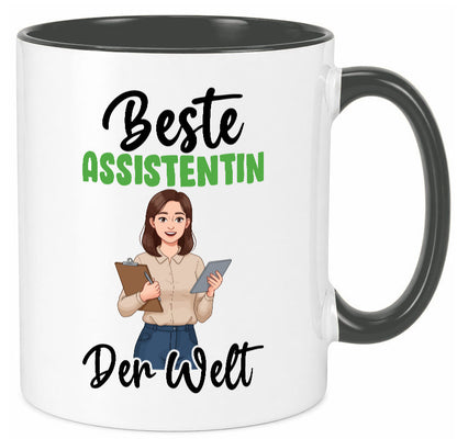Beste Assistentin | Assistenz Hilfskraft v2 Geschenkidee Humor Tasse