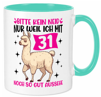 31. Geburtstag | 31 Jahre Lama gut aussehen lustiger Spruch Geschenk